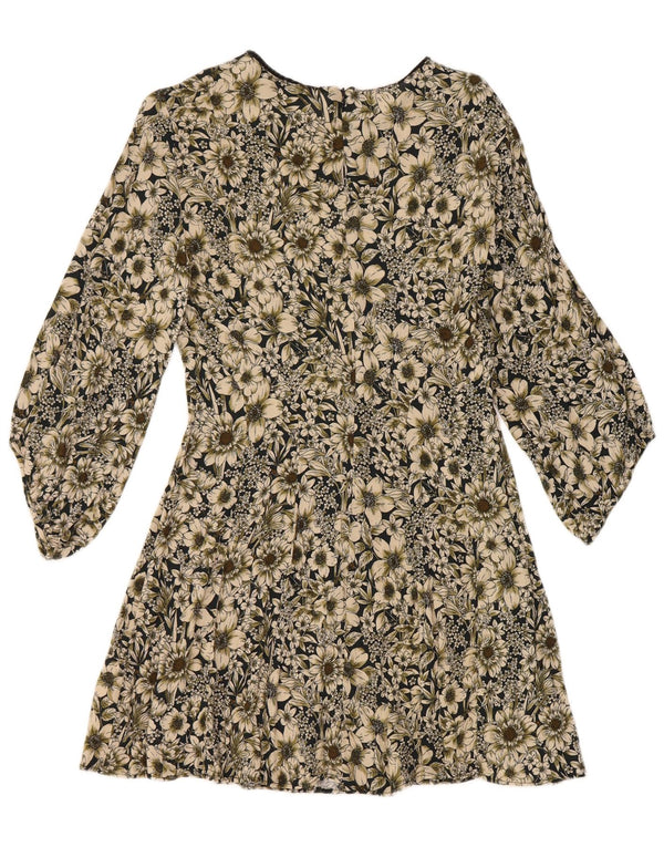 Rochie A-Line pentru femei Zara, cu mâneci 3/4 UK 14, mare, multicoloră, florală