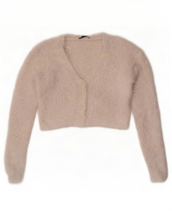 Pulover cardigan pentru femei Zara UK 12 Medium White
