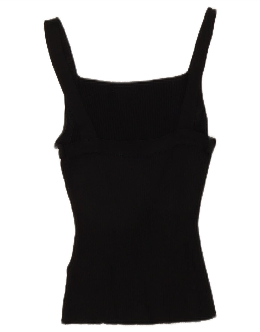 Top Crop pentru femei Zara UK 12 Medium Black Viscose
