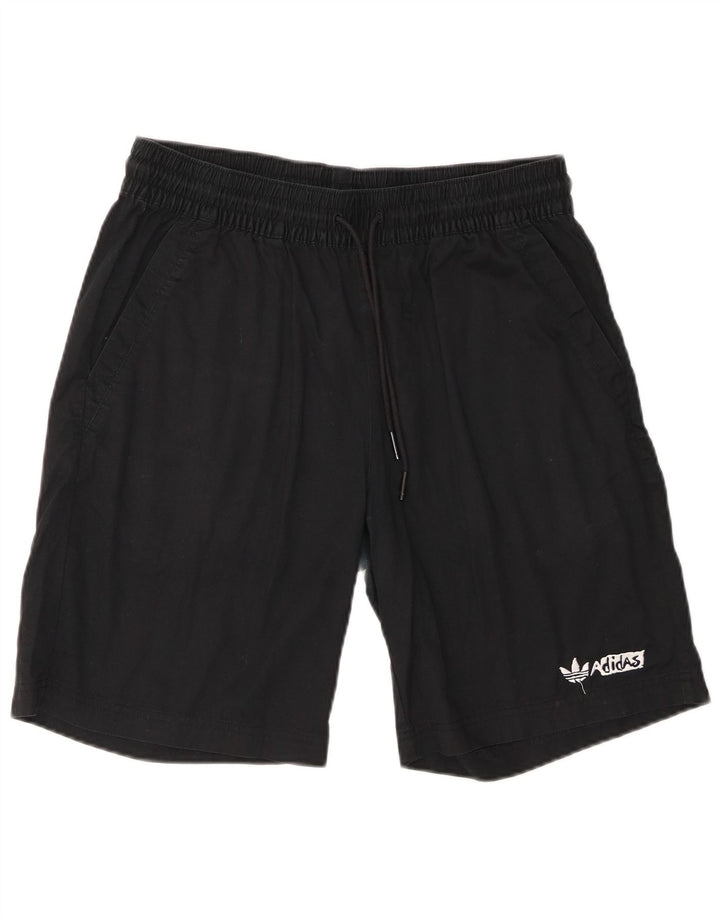 Pantaloni scurți chino pentru bărbați Adidas Medium W30, bumbac negru