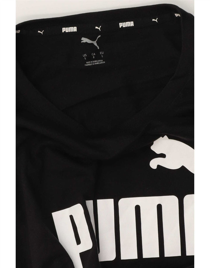 T-shirt grafic pentru bărbați Puma Top Large Black