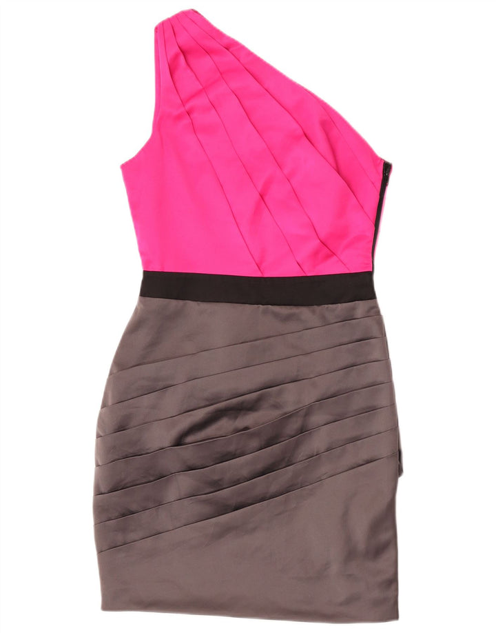 Rochie Lipsy pentru femei cu un singur umăr UK 10 Mic roz, poliester color bloc