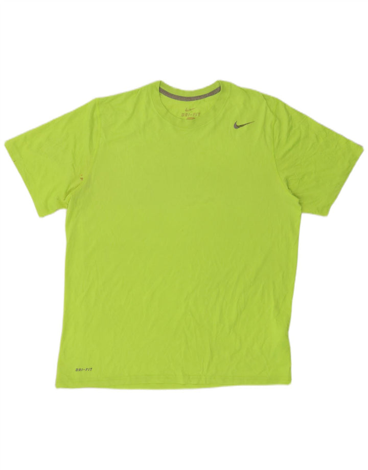 Tricou NIKE Dri Fit pentru bărbați Top mare din poliester verde