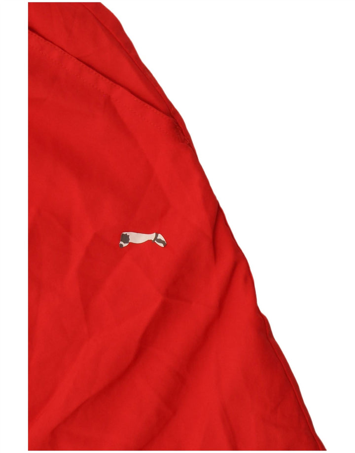 Pantaloni scurți sport grafic Puma pentru bărbați, poliester roșu mare