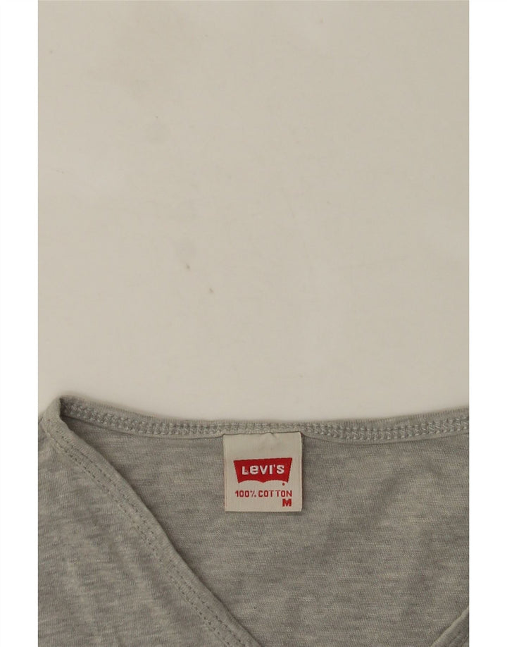 Tricou pentru bărbați Levi's Top din bumbac cu pete gri mediu