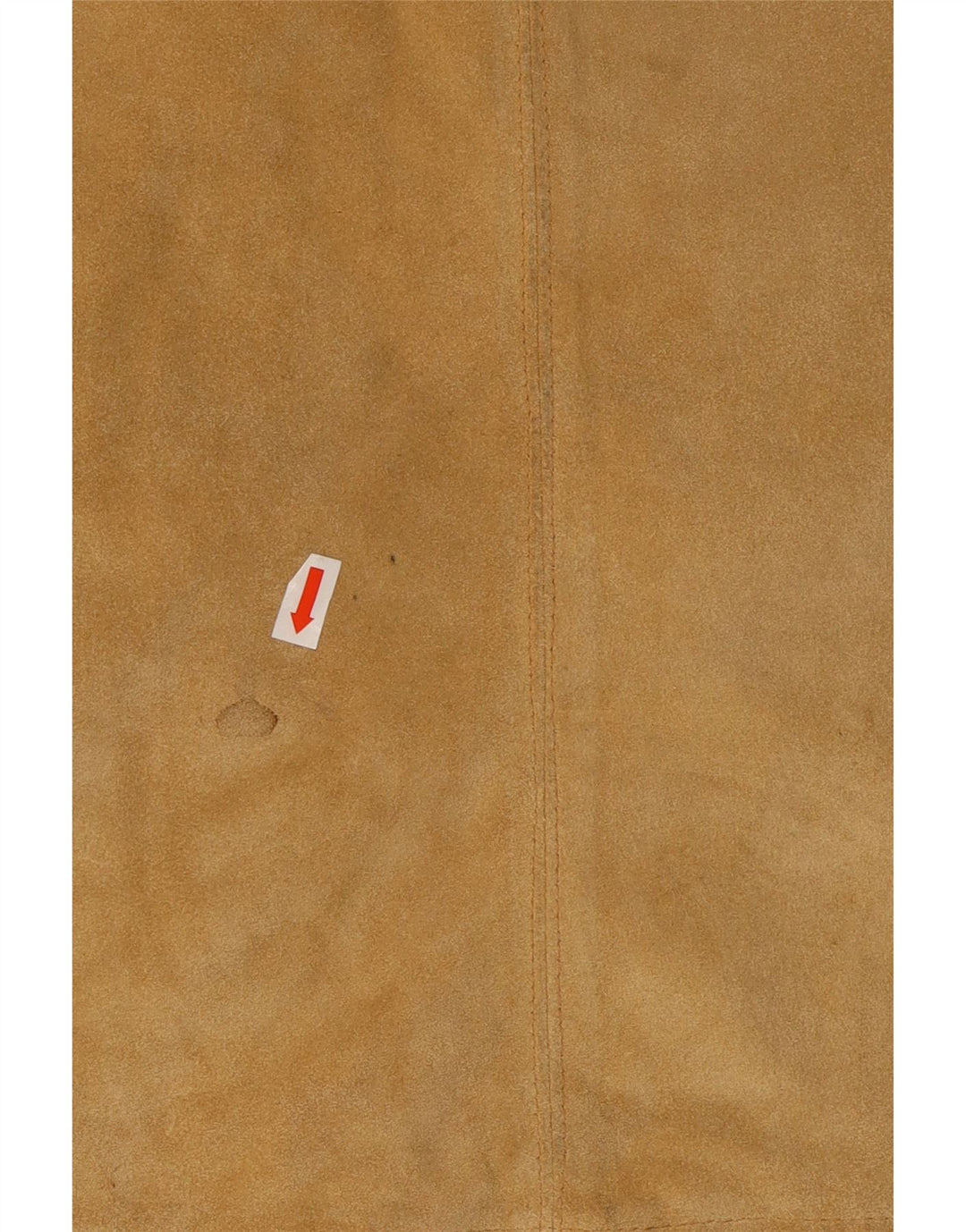 Fusta mini de piele intoarsa pentru femei VINTAGE Medium W28 Beige