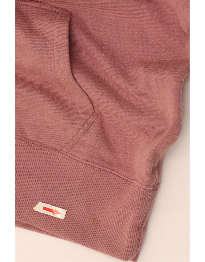 VOLCOM Pulover cu glugă cu grafic pentru femei UK 14 Roz mediu