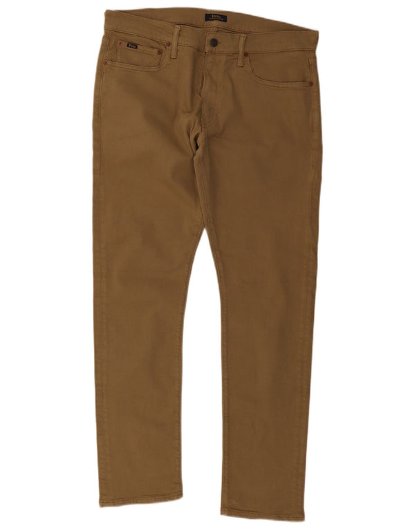 Blugi slim pentru bărbați Polo Ralph Lauren W34 L32 bumbac bej