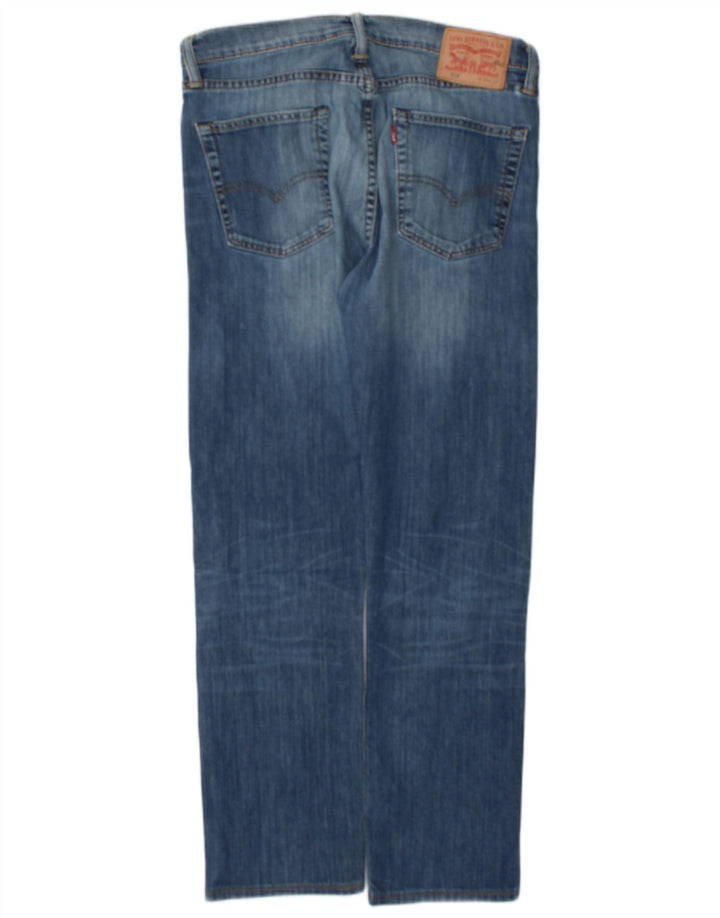 Blugi Levi's 513 Slim Straight pentru bărbați W33 L30 Bumbac albastru
