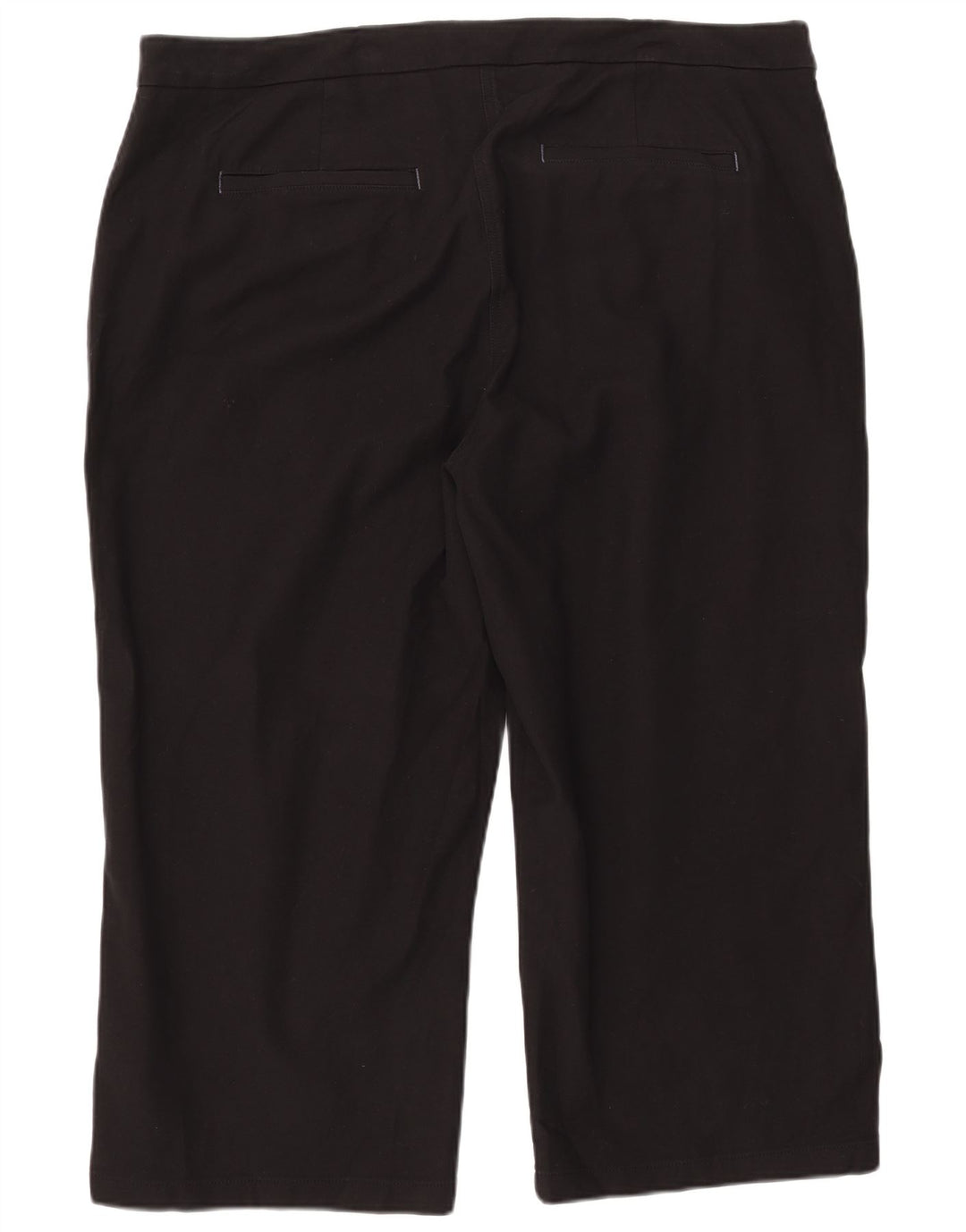 White Stuff Pantaloni Capri pentru femei UK 22 3XL L44 L24 Bumbac negru