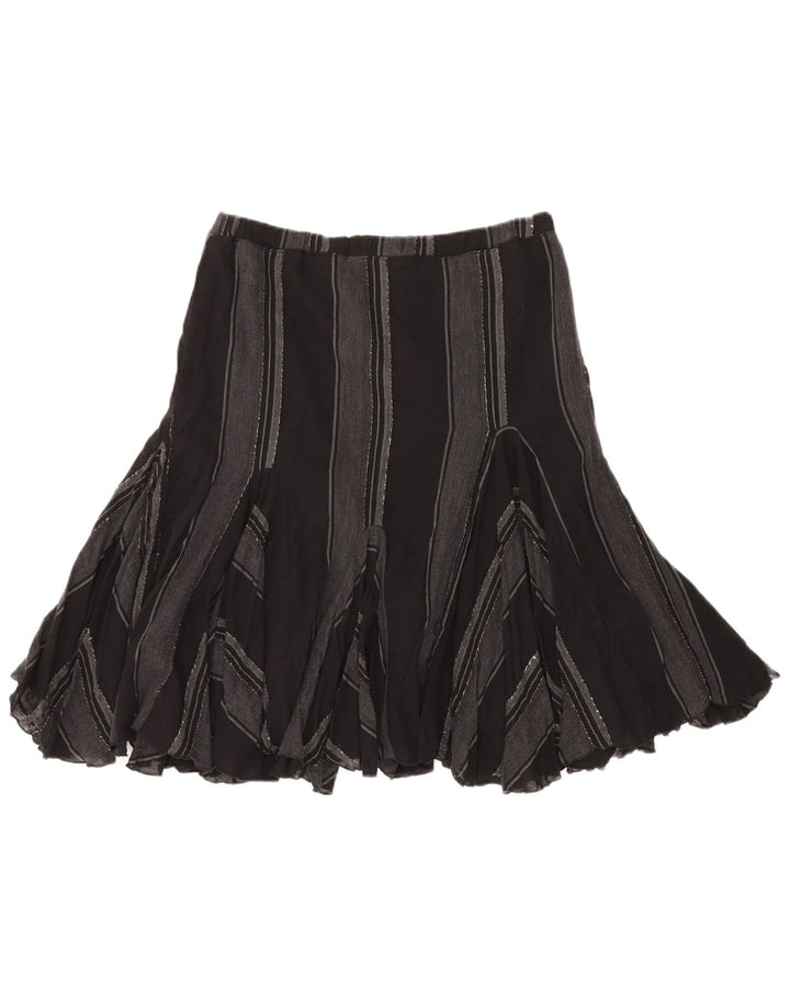 TRUSSARDI Fusta A-Line Femei IT 46 Large W32 Black Dunge