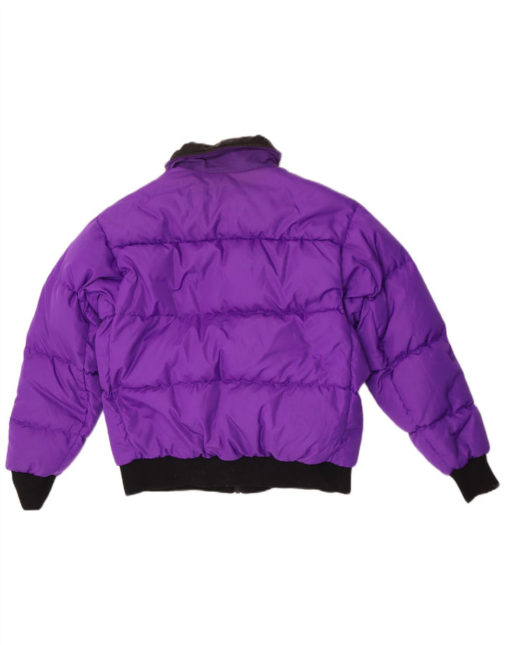 Jachetă căptușită reversibilă Columbia pentru femei UK 16, mare, mov, bloc de culoare