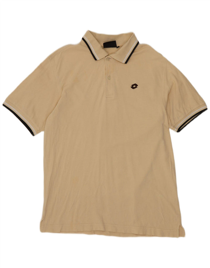 Tricou polo pentru bărbați LOTTO mare bej