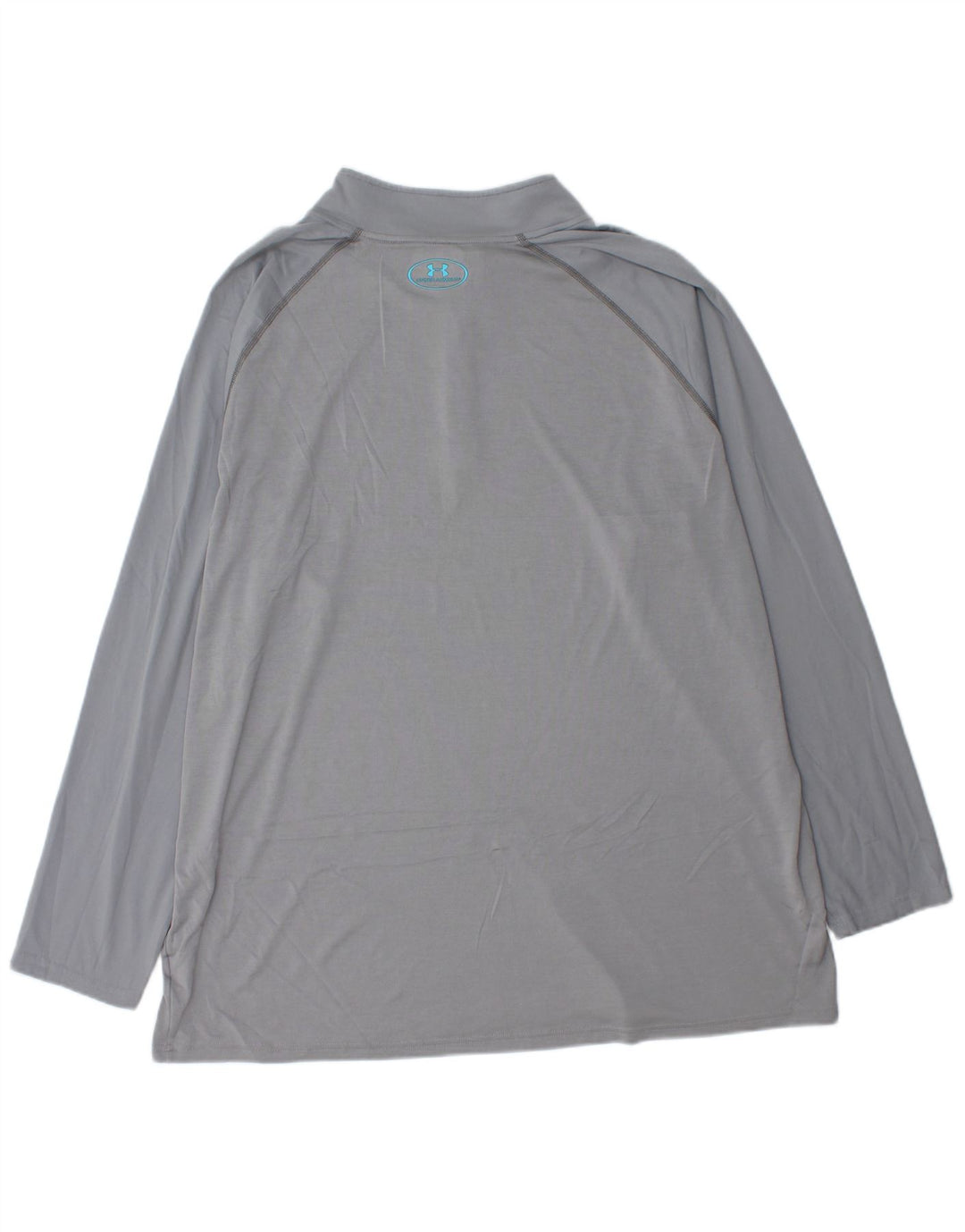 UNDER ARMOUR Top pentru trening pentru bărbați Heat Gear, cu fermoar și gât, 3XL, gri