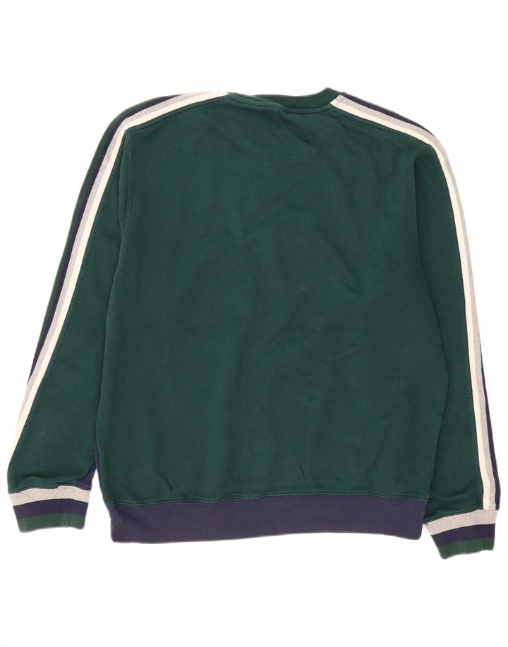 Pulover grafic pentru bărbați Chaps Pulover mare, albastru bleumarin, bumbac color bloc