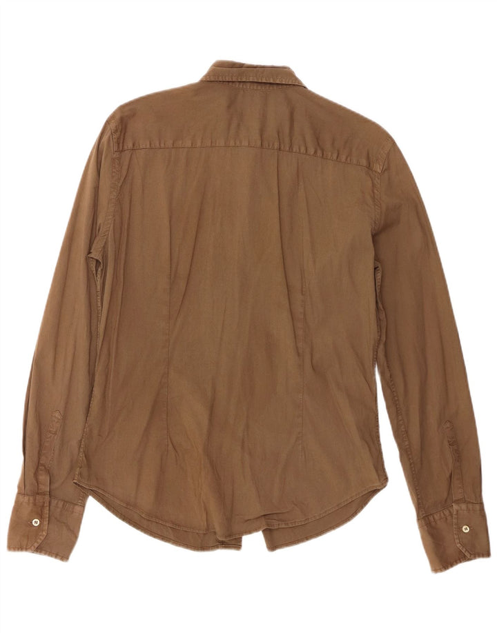 Cămașă Fred Perry pentru femei UK 18 XL maro bumbac
