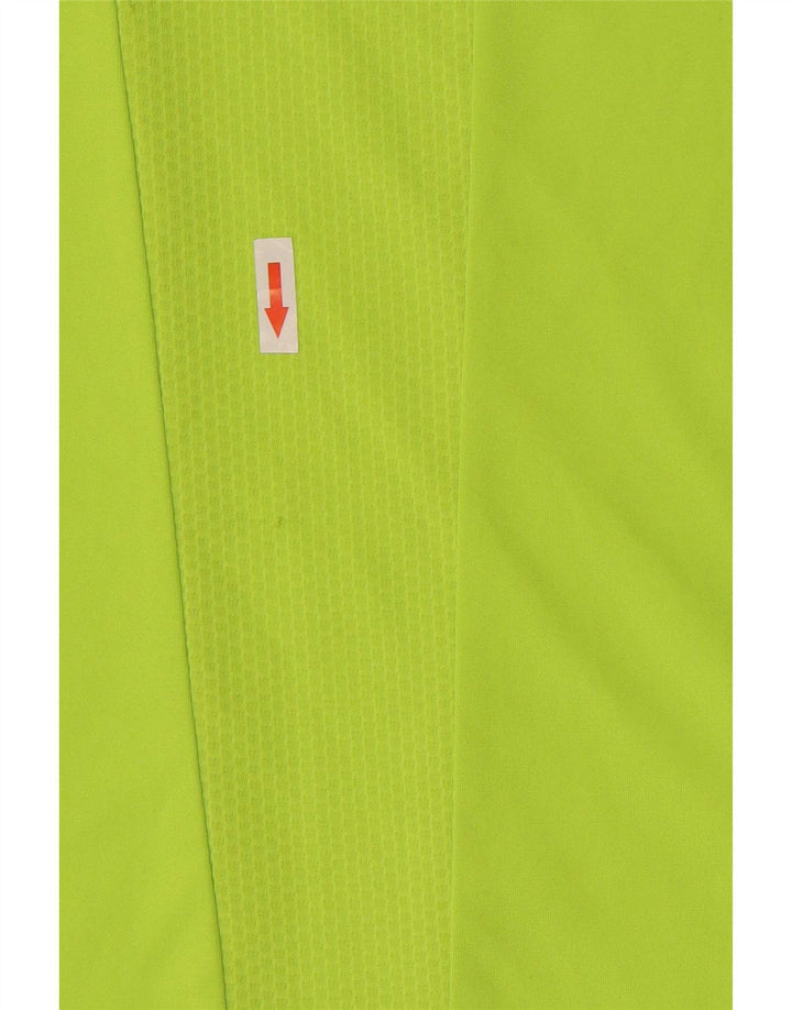 Tricou Adidas Climacool pentru bărbați Top Mediu Verde Poliester Colorblock