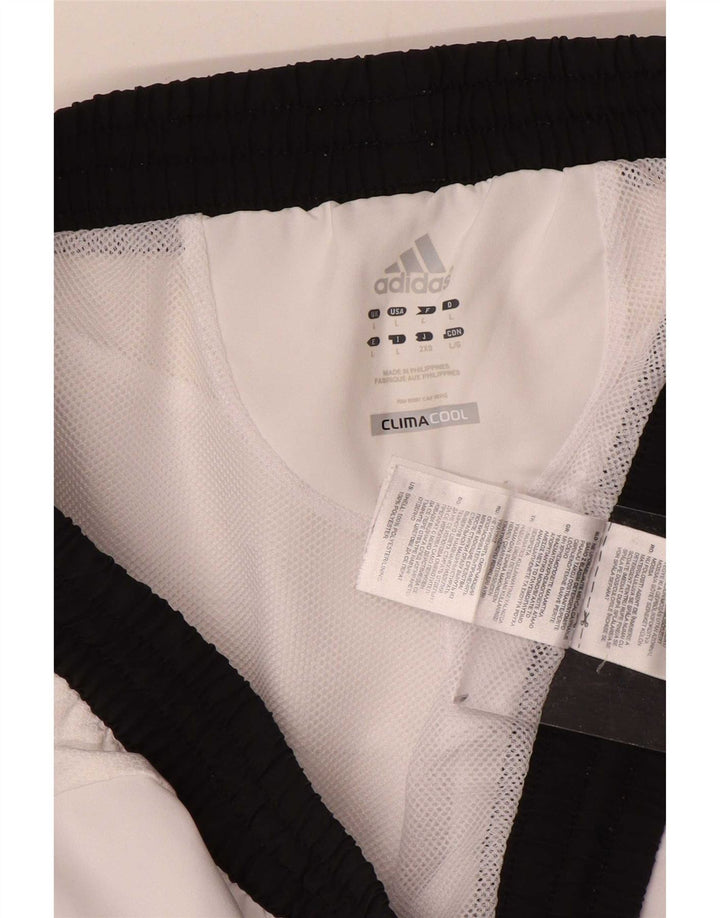 Pantaloni scurți sport Adidas Climacool pentru bărbați, mari, alb, din poliester