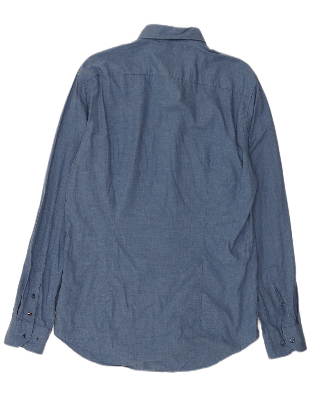 Cămașă pentru bărbați Tommy Hilfiger Slim Fit Mărimea 40 Bumbac albastru mediu