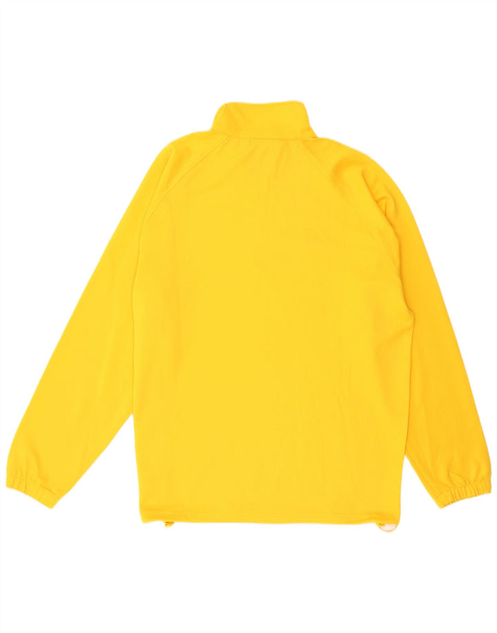 UMBRO Mens Zip Neck Sweatshirt Jumper 2XL Yellow Polyester