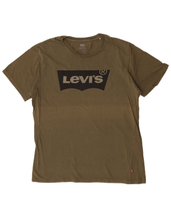 Tricou grafic pentru bărbați Levi's Top Medium Khaki Bumbac