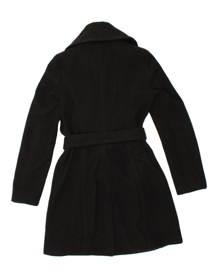 BENETTON Womens Overcoat IT 42 Medium Black Wool Vintage Benetton and Second-Hand Benetton from Messina Hembry 