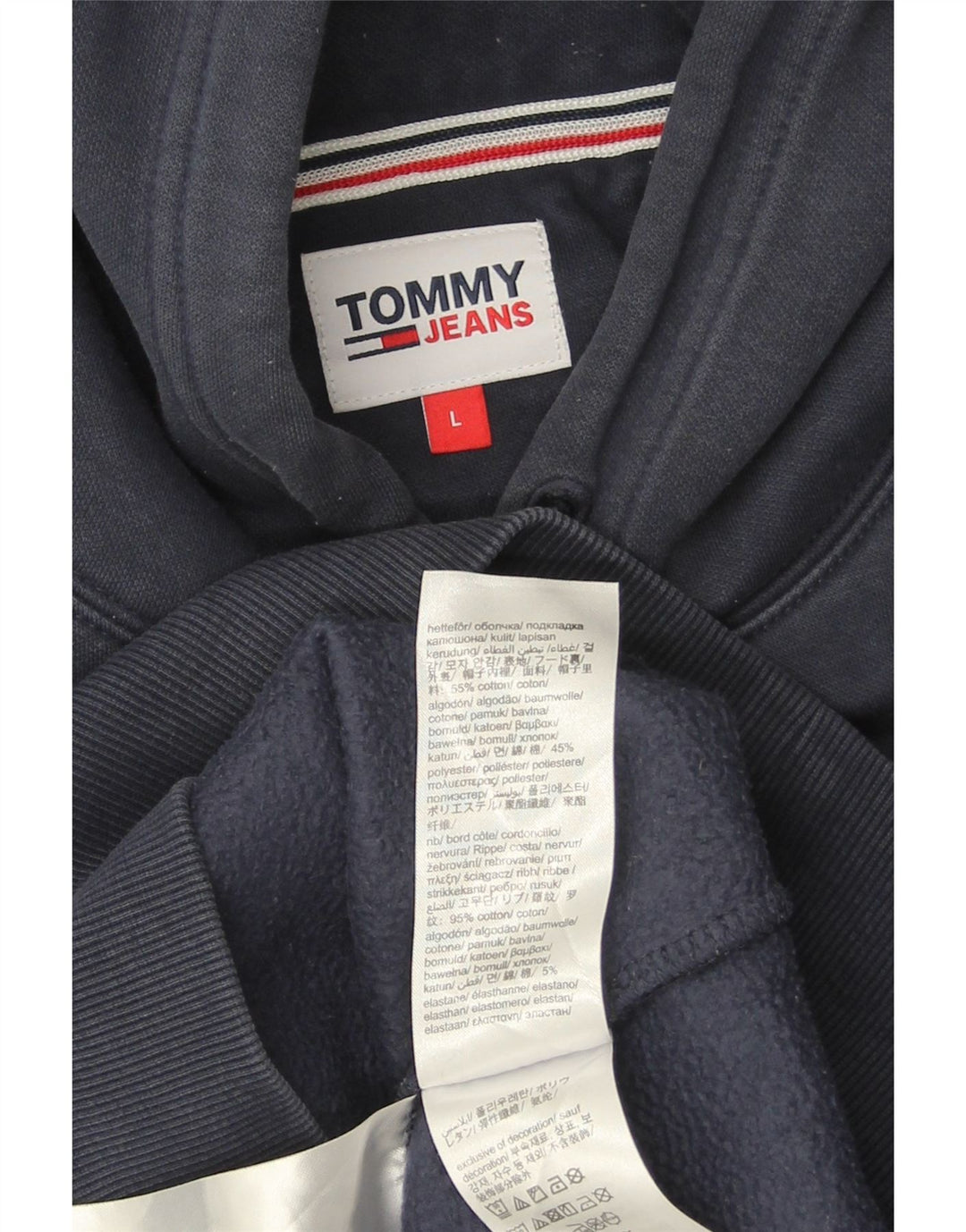 TOMMY HILFIGER Hanorac pentru bărbați Pulover mare din bumbac bleumarin