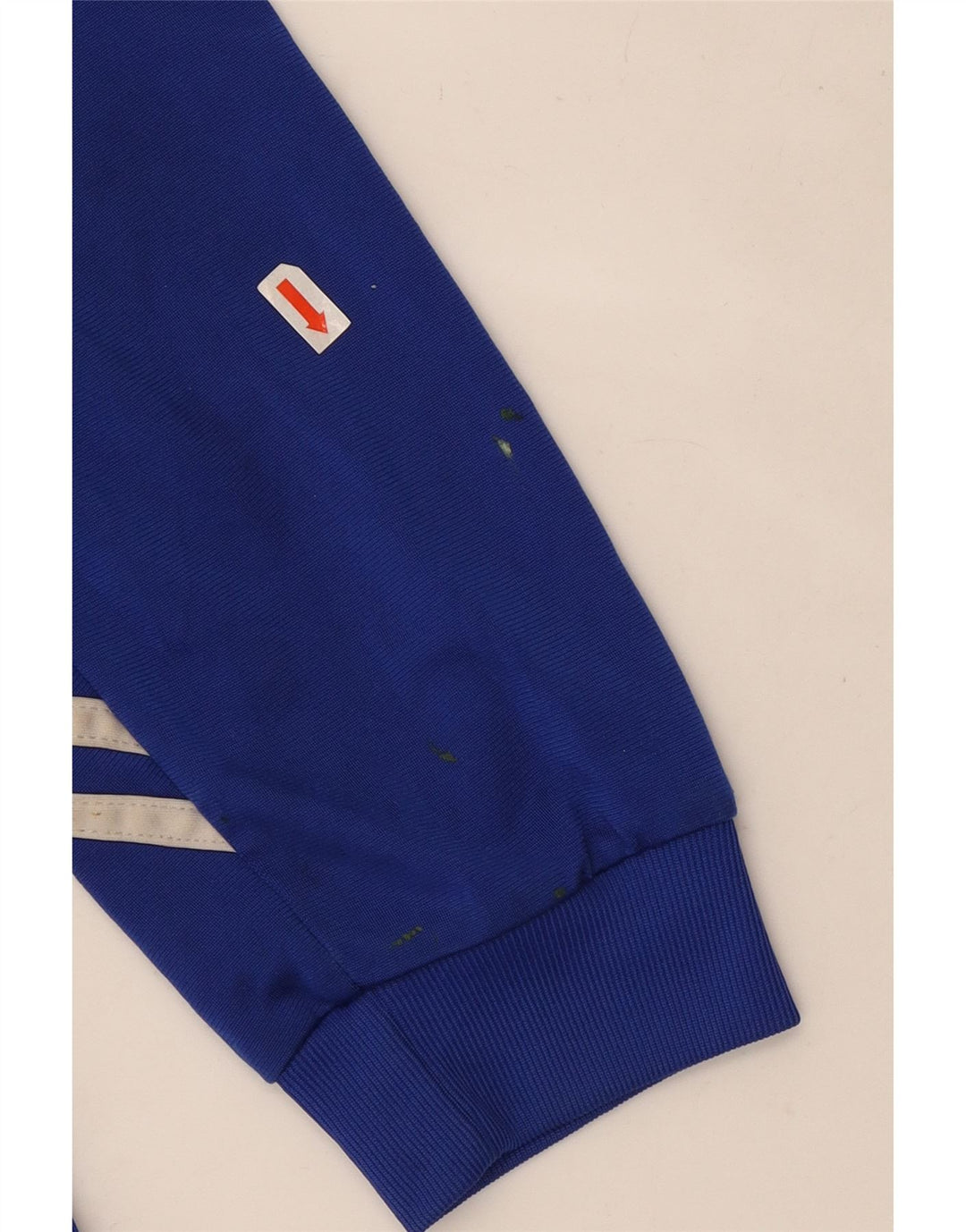 Jachetă de trening pentru bărbați Adidas, albastru mediu, poliester bloc de culoare