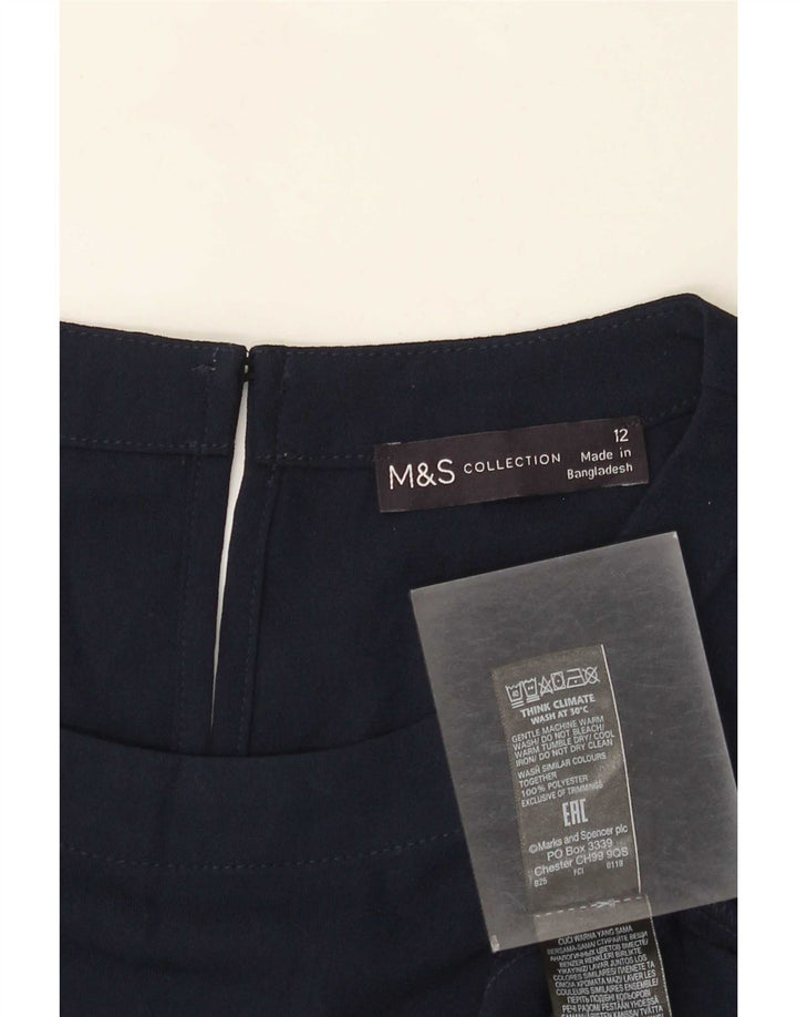 Rochie regulată pentru femei Marks & Spencer UK 12 Poliester mediu bleumarin