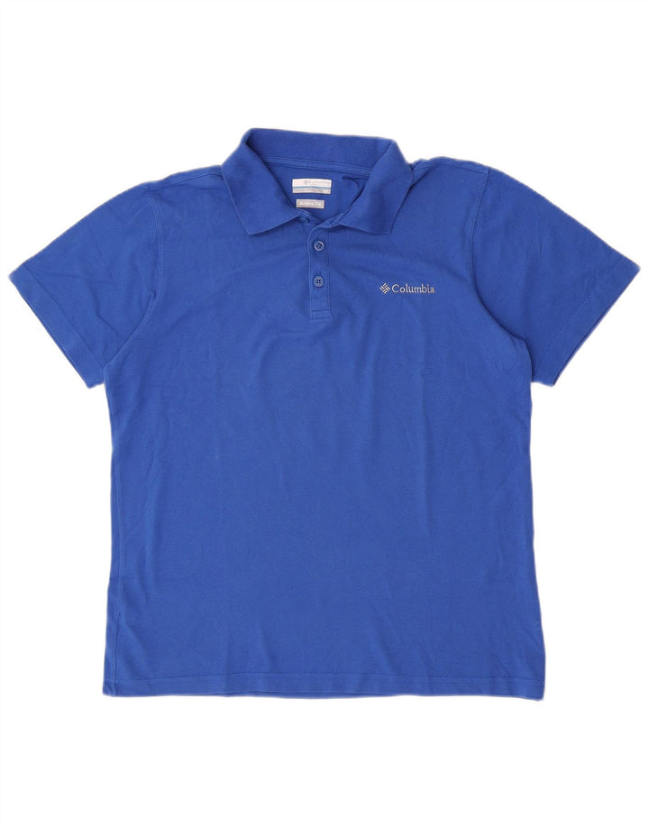 Tricou polo Columbia Active pentru bărbați, albastru mic