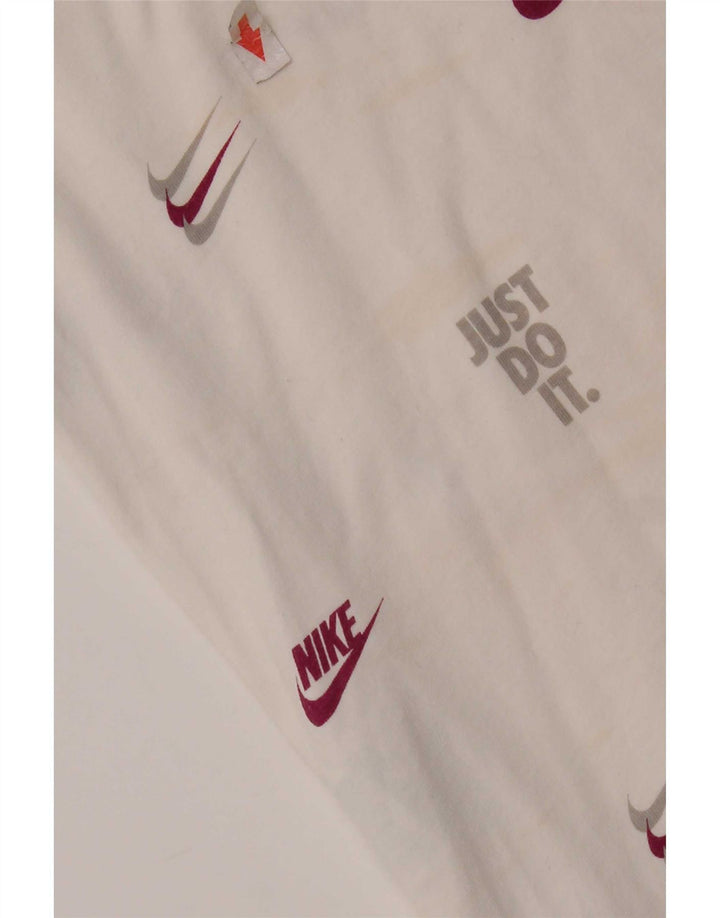 Tricou grafic Nike pentru bărbați Top mare din bumbac alb