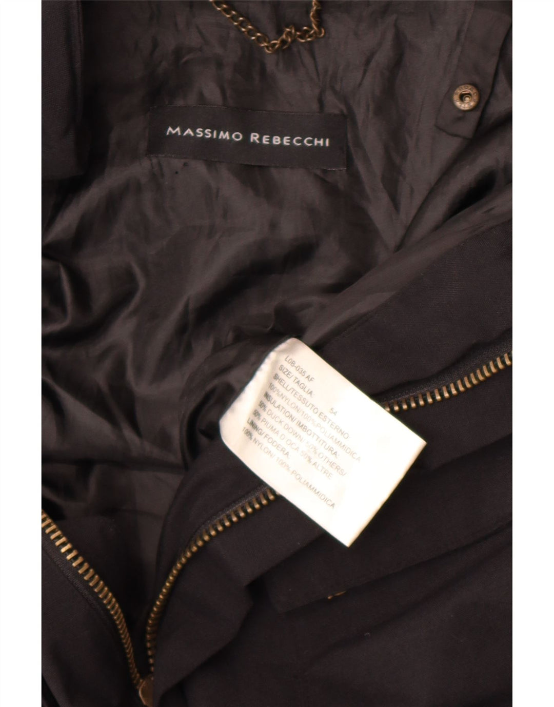 Massimo Rebecchi Jachetă Utilitară Bărbați IT 54 2XL Nylon Negru