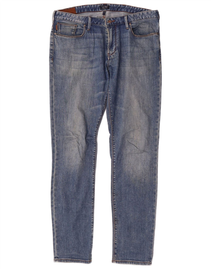 Blugi slim pentru bărbați Armani W34 L34 Bumbac albastru