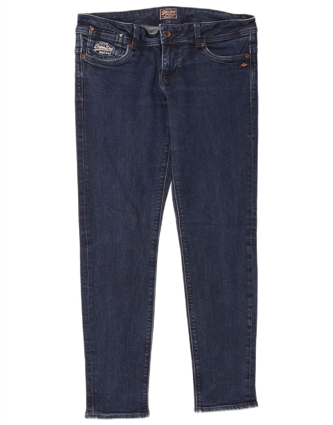 Blugi skinny pentru femei Superdry W32 L30 bumbac bleumarin