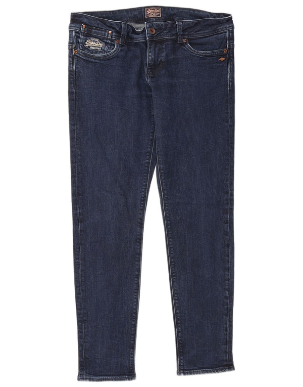 Blugi skinny pentru femei Superdry W32 L30 bumbac bleumarin