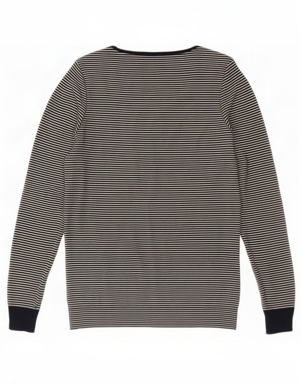 Pulover cardigan Massimo Dutti pentru femei UK 12, mediu, bleumarin, bumbac cu dungi