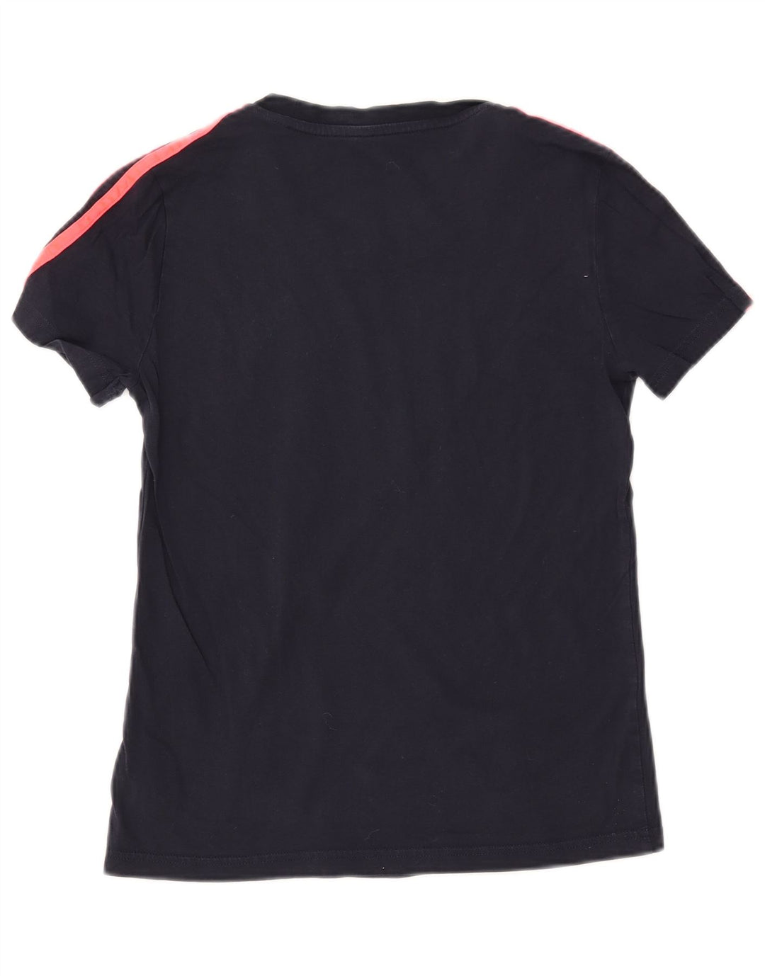 ADIDAS Tricou Femei Top UK 12 Medium Bleumarin Bumbac