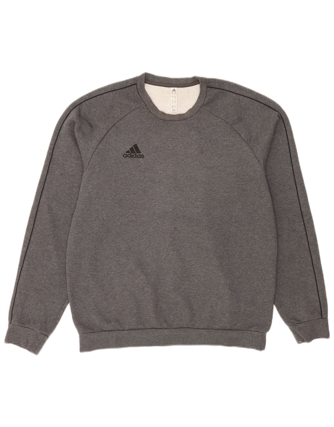 Hanorac pentru bărbați Adidas Regular Fit Pulover, bumbac cu pete gri mediu
