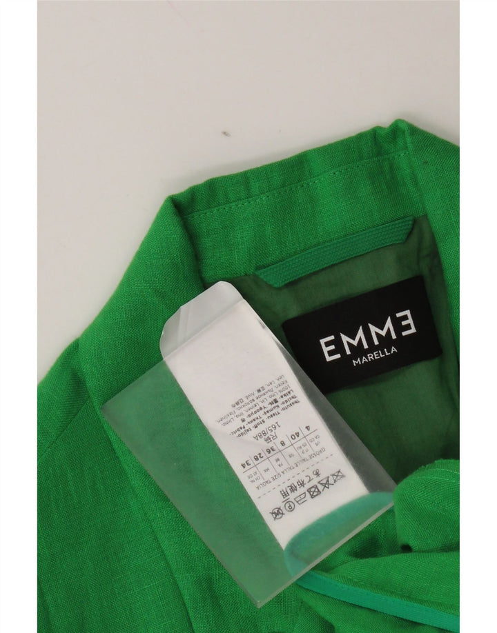 Jachetă pentru femei Marella EMME 1 Button Blazer UK 8 Mic verde in