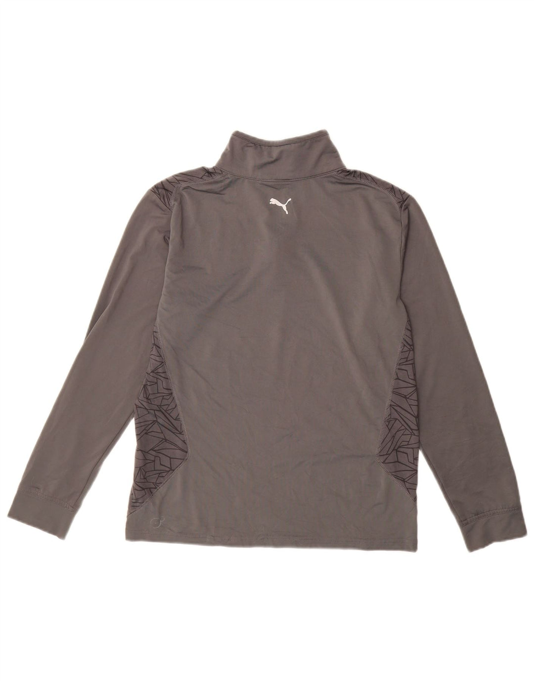 Trening PUMA pentru băieți, cu fermoar și gât, cu pulover, 11-12 ani, mare, gri