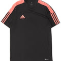 Tricou obișnuit cu mânecă scurtă pentru bărbați Adidas Top mediu negru Colorblock