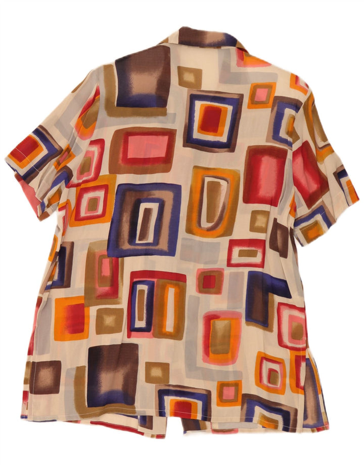 Bluză Cămașă Femei Mirella Matteini IT 46 Large Multicolor Geometric