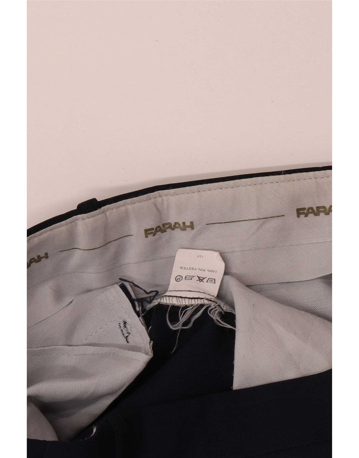 Pantaloni casual drepti pentru bărbați Farah L36 L30 Poliester bleumarin