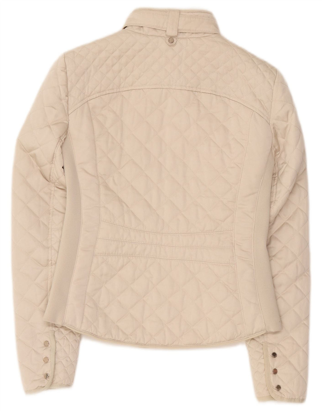 Jachetă matlasată pentru femei Zara UK 12 Medium Off White