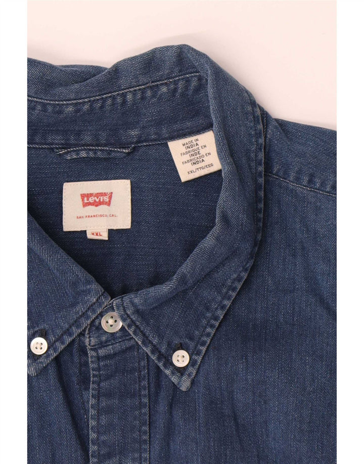 Cămașă de blugi pentru bărbați Levi's 2XL, bumbac albastru