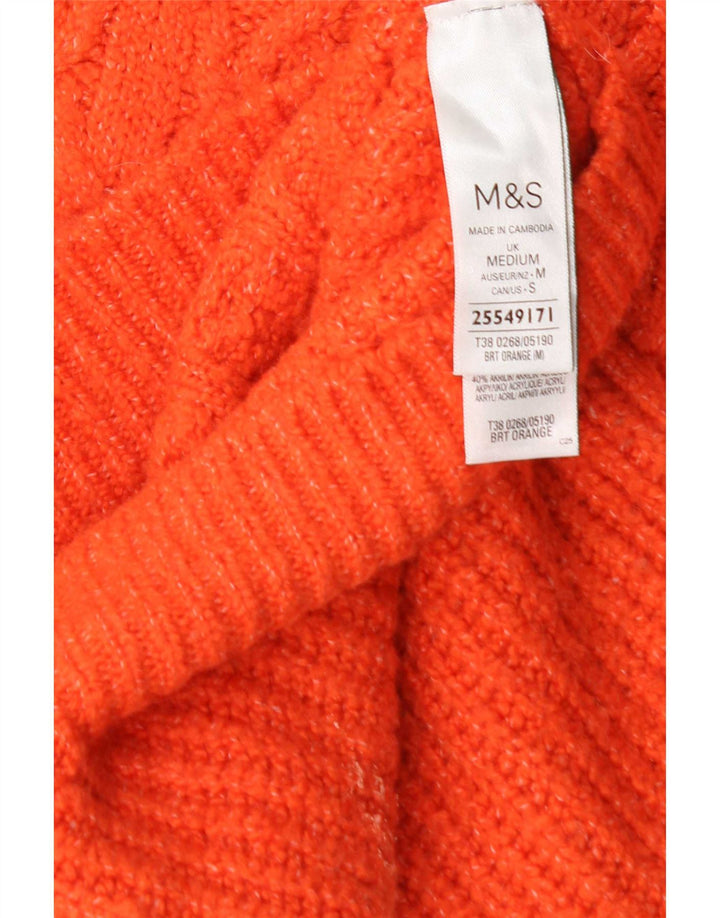 Pulover cu gât țestoasă pentru femei Marks & Spencer UK 14 portocaliu mediu