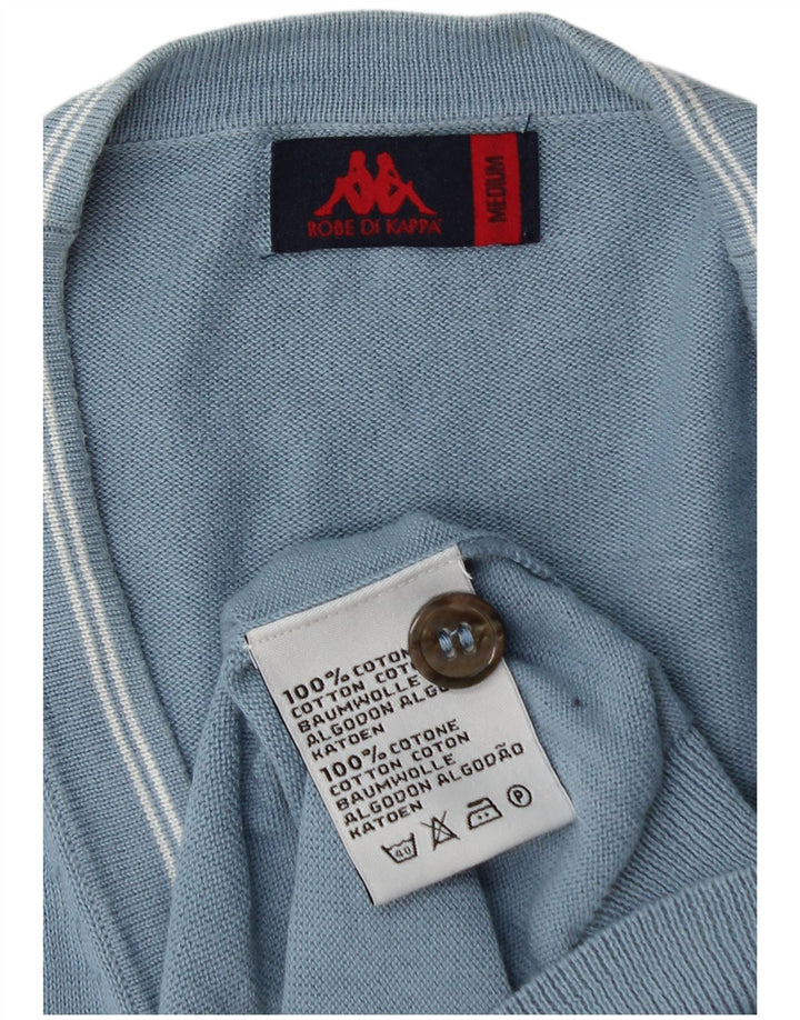 Pulover cardigan pentru bărbați Kappa, bumbac albastru mediu
