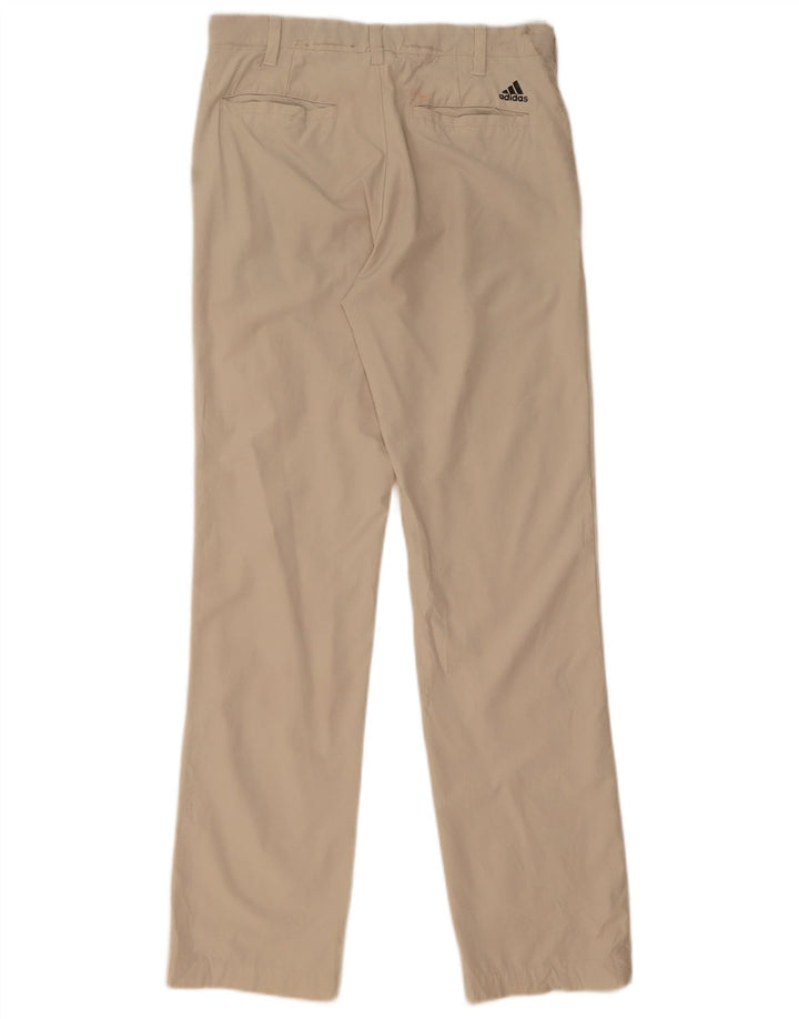 Pantaloni chino drepți pentru bărbați Adidas W30 L32 poliester bej
