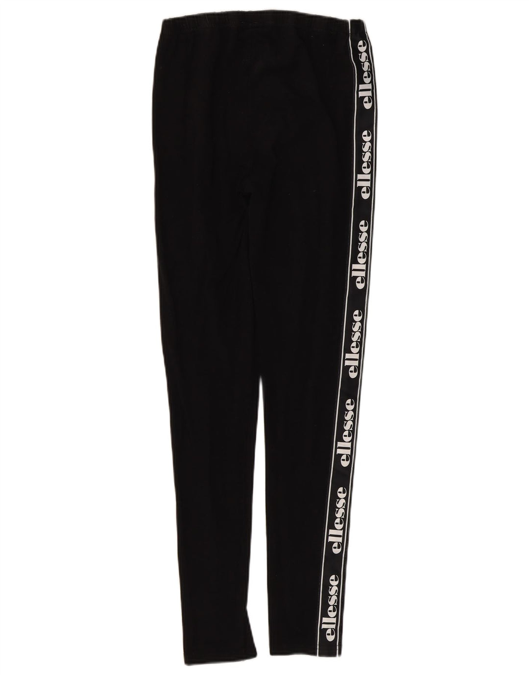 ELLESSE Womens Graphic Leggings UK 10 Small Black Cotton Vintage Ellesse and Second-Hand Ellesse from Messina Hembry 