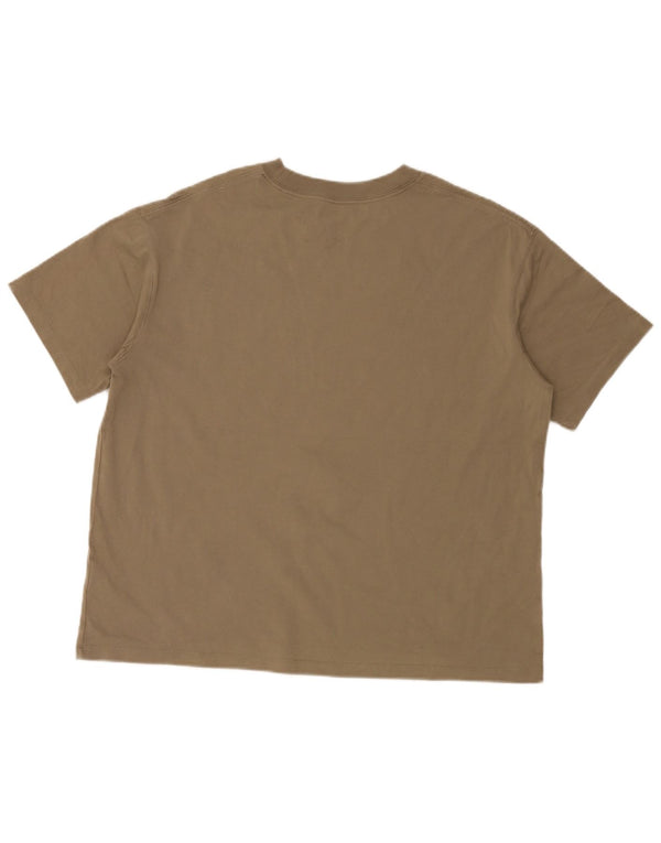 Tricou Jordan pentru bărbați cu croiala largi Top mare, bej, bumbac